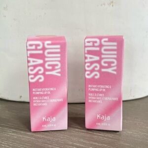Kaja Juicy Glass Instant Hydrating & Plumping Lip Oil Shade 01 Bundle of 2
